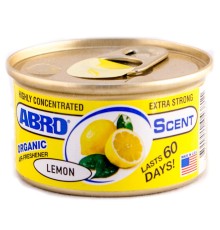 Ароматизатор на панель Abro органик лимон без крышки 