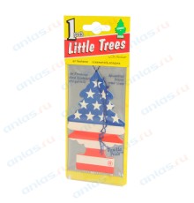 Ароматизатор на зеркало Елка Little Trees американский флаг 