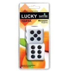 Ароматизатор на зеркало 3D Sapfire Lucky кубики мандарин