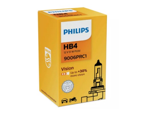 Лампа галогенная HB4 55W 12V PHILIPS Vision